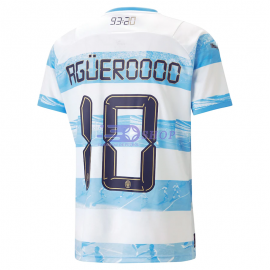 Camiseta Aguero 10 Manchester 2022/2023 City Edición Homenaje Azul/Blanco