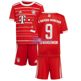 Camiseta Lewandowski 9 Bayern Múnich 1ª Equipación 2022/2023 Niño Kit