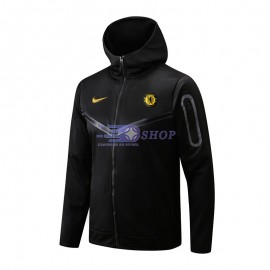 Chaqueta Chelsea 2022/2023 Con Capucha Negro