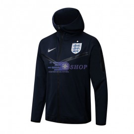 Chaqueta Inglaterra 2022 Con Capucha Azul Oscuro