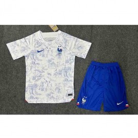 Camiseta Francia 2ª Equipación 2022 Niño Kit Mundial